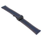 kd5.5.12.mb Angle Blue & Orange Dassari Sailcloth Watch Band Strap with Deployant Clasp 19mm 20mm 21mm 22mm