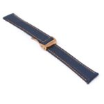 kd5.5.12.rg Angle Blue & Orange Dassari Sailcloth Watch Band Strap with Deployant Clasp 19mm 20mm 21mm 22mm