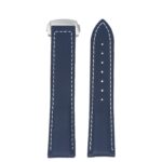 kd5.5.22.bs Up Blue & White Dassari Sailcloth Watch Band Strap with Deployant Clasp 19mm 20mm 21mm 22mm