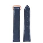 kd5.5.22.rg Up Blue & White Dassari Sailcloth Watch Band Strap with Deployant Clasp 19mm 20mm 21mm 22mm