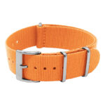 nt15.12 Round Orange StrapsCo Classic Nylon One Piece Watch Band Strap 18mm 19mm 20mm 21mm 22mm 24mm