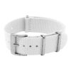 nt15.22 Round White StrapsCo Classic Nylon One Piece Watch Band Strap 18mm 19mm 20mm 21mm 22mm 24mm
