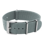 nt15.7 Round Grey StrapsCo Classic Nylon One Piece Watch Band Strap 18mm 19mm 20mm 21mm 22mm 24mm