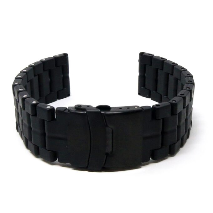 tpu.lmx1.1 Round Black StrapsCo Composite Watch Band Strap For Luminox Navy Seal 23mm