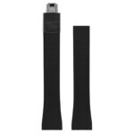 fk23.1.mb Up Black DASSARI Smooth Cut To Size CTS FKM Rubber Watch Band Strap 18mm 19mm 20mm 21mm 22mm