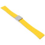 fk23.10.ps Main Yellow DASSARI Smooth Cut To Size CTS FKM Rubber Watch Band Strap 18mm 19mm 20mm 21mm 22mm