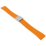 fk23.12.ps Main Orange DASSARI Smooth Cut To Size CTS FKM Rubber Watch Band Strap 18mm 19mm 20mm 21mm 22mm