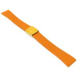 fk23.12.yg Main Orange DASSARI Smooth Cut To Size CTS FKM Rubber Watch Band Strap 18mm 19mm 20mm 21mm 22mm