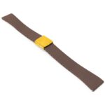 fk23.2.yg Main Brown DASSARI Smooth Cut To Size CTS FKM Rubber Watch Band Strap 18mm 19mm 20mm 21mm 22mm