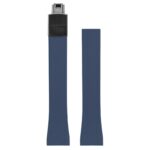 fk23.5.mb Up Navy Blue DASSARI Smooth Cut To Size CTS FKM Rubber Watch Band Strap 18mm 19mm 20mm 21mm 22mm