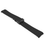 fk26.1.mb Angle Black DASSARI FKM Rubber Watch Band Strap With Deployant Clasp for Omega Seamaster 20mm