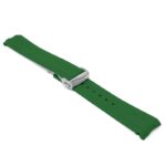 fk26.11.bs Angle Green DASSARI FKM Rubber Watch Band Strap With Deployant Clasp for Omega Seamaster 20mm