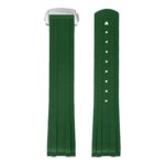 fk26.11.bs Up Green DASSARI FKM Rubber Watch Band Strap With Deployant Clasp for Omega Seamaster 20mm