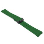 fk26.11.mb Angle Green DASSARI FKM Rubber Watch Band Strap With Deployant Clasp for Omega Seamaster 20mm