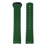 fk26.11.mb Up Green DASSARI FKM Rubber Watch Band Strap With Deployant Clasp for Omega Seamaster 20mm