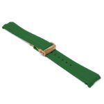 fk26.11.rg Angle Green DASSARI FKM Rubber Watch Band Strap With Deployant Clasp for Omega Seamaster 20mm