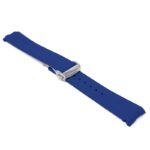 fk26.5.bs Angle Blue DASSARI FKM Rubber Watch Band Strap With Deployant Clasp for Omega Seamaster 20mm