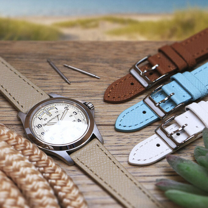 st32 Creative DASSARI Shoreline Leather Watch Band Strap with quick release 10mm 12mm 14mm 16mm 18mm 19mm 20mm 21mm 22mm 23mm 24mm