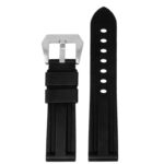 fk22.1 Up Black DASSARI Heavy Duty FKM Rubber Watch Band Strap 22mm 24mm