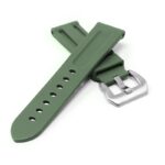 fk22.11 Cross Green DASSARI Heavy Duty FKM Rubber Watch Band Strap 22mm 24mm