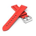 fk22.6 Cross Red DASSARI Heavy Duty FKM Rubber Watch Band Strap 22mm 24mm