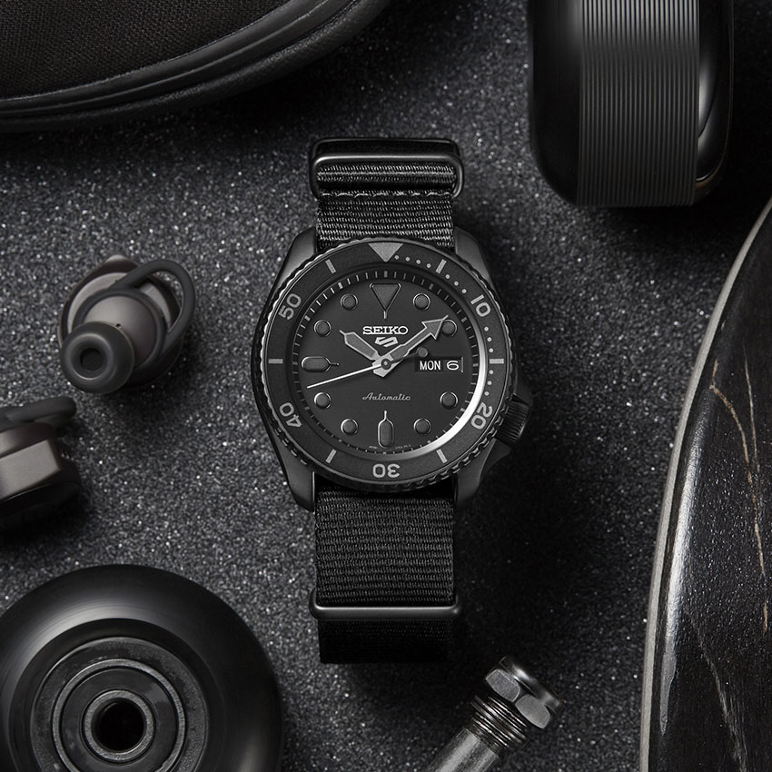 most unique watches seiko 5 5kx street style blacked out
