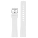 fk24.22 Up White DASSARI Fitted FKM Rubber Watch Band Strap For Omega Seamaster 20mm