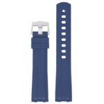 fk24.5 Up Blue DASSARI Fitted FKM Rubber Watch Band Strap For Omega Seamaster 20mm