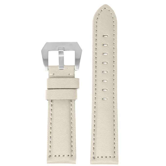 kd6.17 Up Beige Dassari Heavy Duty sailcloth Watch Band Strap 20mm 22mm 24mm 26mm