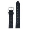 kd7.1.1 Up Black DASSARI Perforated Sailcloth Watch Band Strap 19mm 20mm 22mm