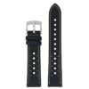 kd7.1.10 Up Black and Yellow DASSARI Perforated Sailcloth Watch Band Strap 19mm 20mm 22mm