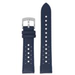 kd7.5.5 Up Blue DASSARI Perforated Sailcloth Watch Band Strap 19mm 20mm 22mm