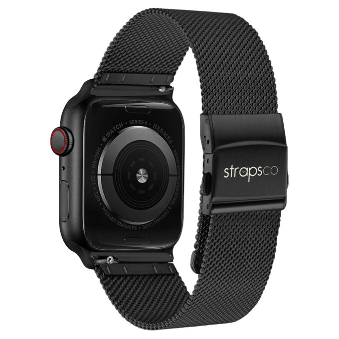 m111.MB Black StrapsCo Pro Mesh Stainless Steel Watch Band Strap for Apple Watch