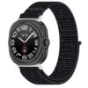 s.ny12.1b Front Midnight Black StrapsCo Nylon Comfort Watch Band Strap for Samsung Galaxy Watch Ultra