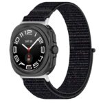 s.ny12.1b Front Midnight Black StrapsCo Nylon Comfort Watch Band Strap for Samsung Galaxy Watch Ultra