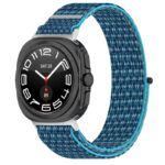 s.ny12.5b Front Sea Blue StrapsCo Nylon Comfort Watch Band Strap for Samsung Galaxy Watch Ultra