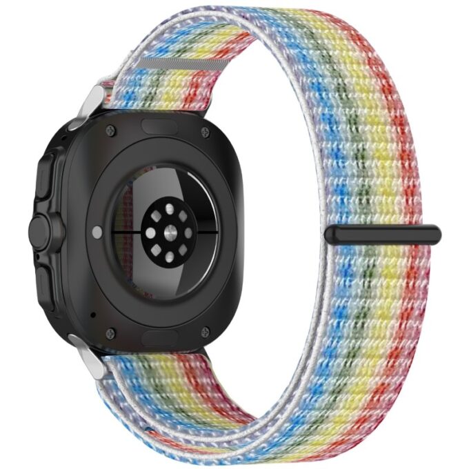 s.ny12.abc Back Rainbow StrapsCo Nylon Comfort Watch Band Strap for Samsung Galaxy Watch Ultra