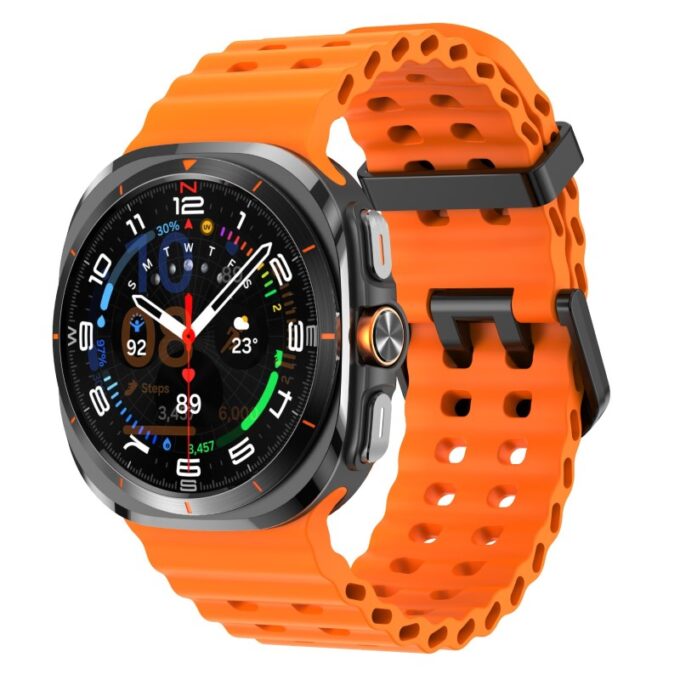 s.r38.12 Front Orange StrapsCo Motion Watch Band Strap for Samsung Galaxy Watch Ultra