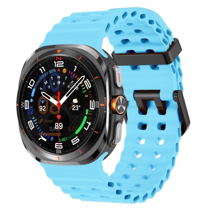 s.r38.5a Front Sky Blue StrapsCo Motion Watch Band Strap for Samsung Galaxy Watch Ultra