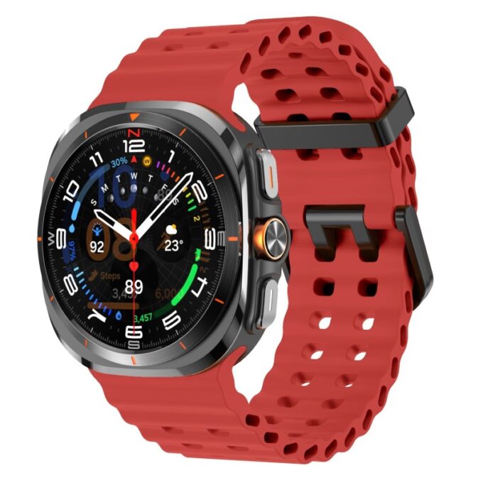 s.r38.6 Front Red StrapsCo Motion Watch Band Strap for Samsung Galaxy Watch Ultra