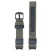 Up Green StrapsCo Rugged Canvas Watch Band Strap with Black Adapter