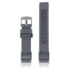 Up Grey StrapsCo Rugged Canvas Watch Band Strap with Brush Silver Adapter