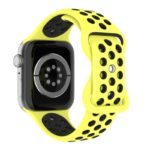 a.r24.10.1 Back Yellow & Black StrapsCo Rubber ColorBlock Active Watch Band Strap For Apple Watch