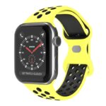 a.r24.10.1 Front Yellow & Black StrapsCo Rubber ColorBlock Active Watch Band Strap For Apple Watch