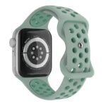 a.r24.11.11 Back Mint StrapsCo Rubber ColorBlock Active Watch Band Strap For Apple Watch