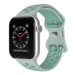 a.r24.11.11 Front Mint StrapsCo Rubber ColorBlock Active Watch Band Strap For Apple Watch