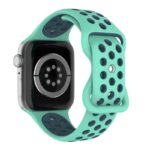 a.r24.11.5 Back Teal & Blue StrapsCo Rubber ColorBlock Active Watch Band Strap For Apple Watch