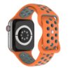 a.r24.12.7 Back Orange & Grey StrapsCo Rubber ColorBlock Active Watch Band Strap For Apple Watch