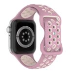 a.r24.18.13 Back Mauve & Pink StrapsCo Rubber ColorBlock Active Watch Band Strap For Apple Watch