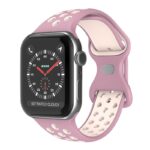 a.r24.18.13 Front Mauve & Pink StrapsCo Rubber ColorBlock Active Watch Band Strap For Apple Watch